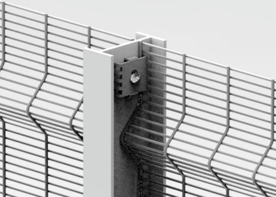 Tấm hàng rào lưới kim loại cường độ cao Tấm hàng rào lưới 3D chống leo 358