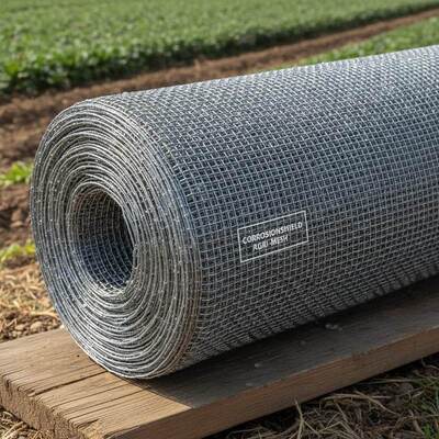 Lưới dệt kim loại bạc được chế tạo cho khả năng chống ăn mòn cao, nông nghiệp và tuổi thọ tăng cường trong điều kiện khắc nghiệt