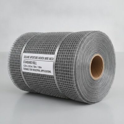 Màn hình lưới thép dệt mỏng đường vuông Chuỗi tiêu chuẩn 1.22m 30.5m 50m 100m Màn hình lưới thép bền cho các ứng dụng công nghiệp