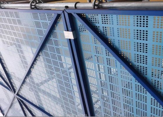 Tấm kim loại đục lỗ tường ngoài 1,2 * 1,8m Khung leo màn hình chống rơi