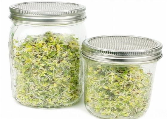 Vòng 304SS Mason Jar nảy mầm với màn hình kim loại không gỉ