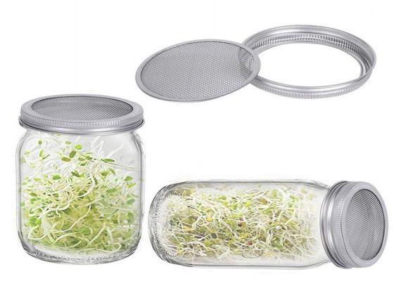 Vòng 304SS Mason Jar nảy mầm với màn hình kim loại không gỉ