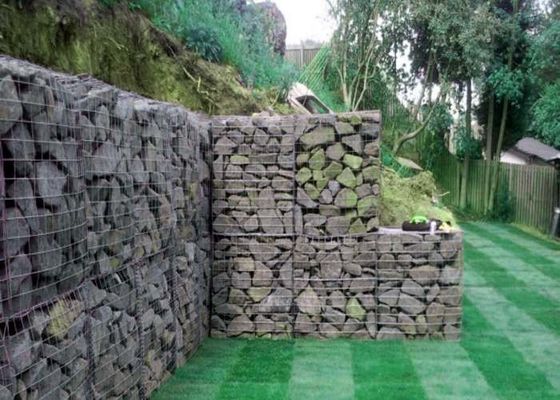 Tấm lưới thép hàn mạ kẽm ISO45001 Zn-5 Al cho tường chắn Gabion