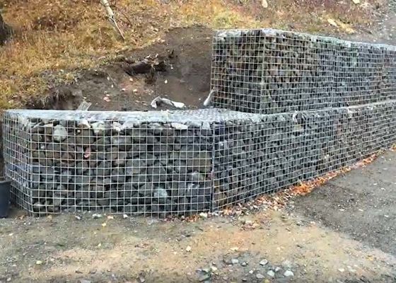 Tấm lưới thép hàn mạ kẽm ISO45001 Zn-5 Al cho tường chắn Gabion