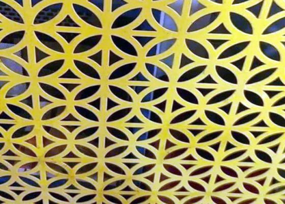 Khu vực mở cao lỗ lưới thép tấm PVC phủ trang trí lỗ kích thước 0.1mm