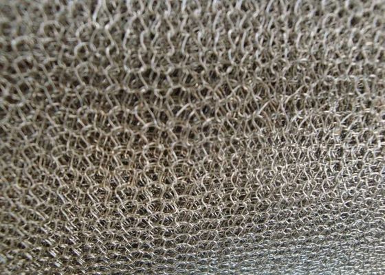 80mm High Strength Knitted Wire Mesh cho dập tắt và làm sạch các thành phần ô tô