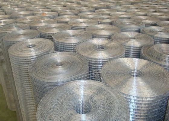 Thép galvanized màu trắng 14 Gauge Wire Mesh Roll Type