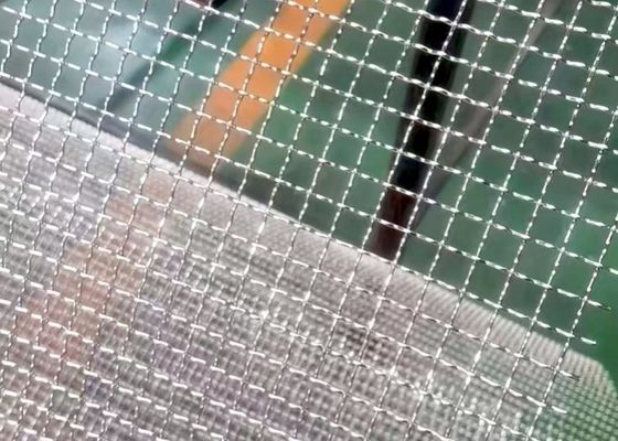 Màn hình lưới sợi dệt cong có đỉnh phẳng với cấu trúc nặng và chống ăn mòn
