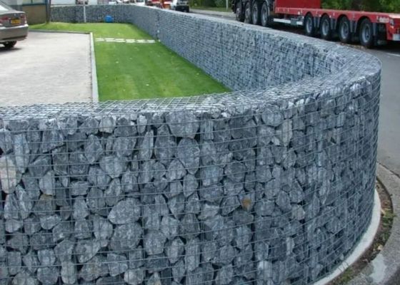 Tường cảnh 2,5-3,7mm Dây hàn Gabion Lưới Gi Lưới hàn 13,5 Máy đo