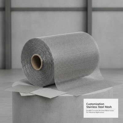 Tùy chỉnh Stainless Steel Mesh Woven Wire Mesh Chân chắn kim loại chống ăn mòn bền cho các ứng dụng công nghiệp