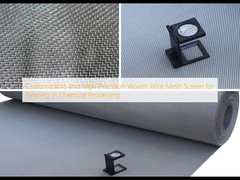 Màn hình lưới sợi dệt có thể tùy chỉnh và chính xác cao để lọc trong chế biến hóa học